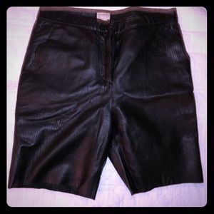 H & M faux leather shorts